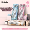 Combo K‑Snake WK300: Bàn phím & chuột không dây, nút tròn, 2.4G + Bluetooth, 554.000₫