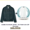 Combo Lados 7.101 áo khoác jean cao cấp + áo thun 9.021 trắng 100% cotton - Giá 472.000 VND 10