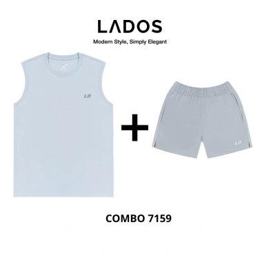 Combo LADOS-7.159 áo thun tanktop 3 lỗ + đùi dù nam tập gym chạy bộ giá 171.000đ