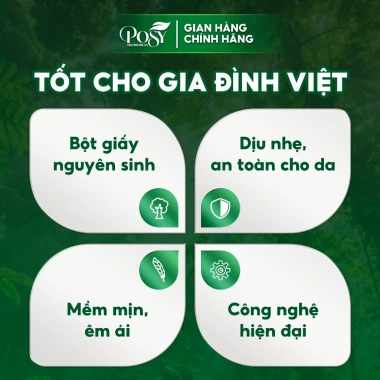 Combo Live Kol 3 Bịch Giấy Vệ Sinh Posy 10 Cuộn 3 Lớp Lõi/Không Lõi - 260k 6