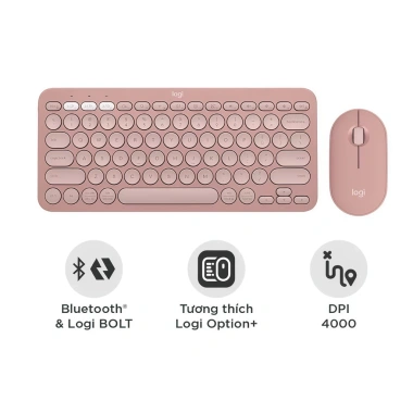 Combo Logitech K380s + M350s Bluetooth - Bàn phím yên tĩnh, chuột di động, Easy‑Switch, giảm giá 444k 6
