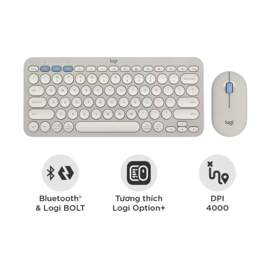 Combo Logitech K380s + M350s Bluetooth - Bàn phím yên tĩnh, chuột di động, Easy‑Switch, giảm giá 444k 8