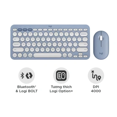 Combo Logitech K380s + M350s Bluetooth - Bàn phím yên tĩnh, chuột di động, Easy‑Switch, giảm giá 444k 9