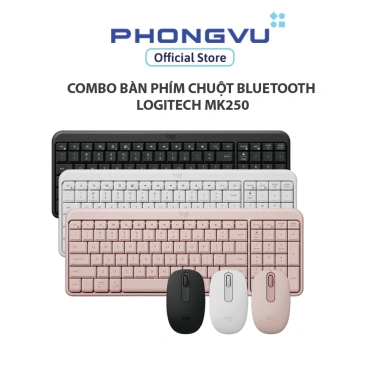 Combo Logitech MK250 Bluetooth Bàn phím chuột, bảo hành 12 tháng, chỉ 729.000₫