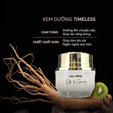 Combo Lưu Giữ Thanh Xuân Timeless Silk & Ginseng Dear Nature – Kem Dưỡng, Serum Ngừa Nám, Kem Nền giảm 22%