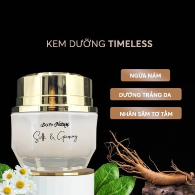 Combo Lưu Giữ Thanh Xuân Timeless Silk & Ginseng Dear Nature – Kem Dưỡng, Serum Ngừa Nám, Kem Nền giảm 22%