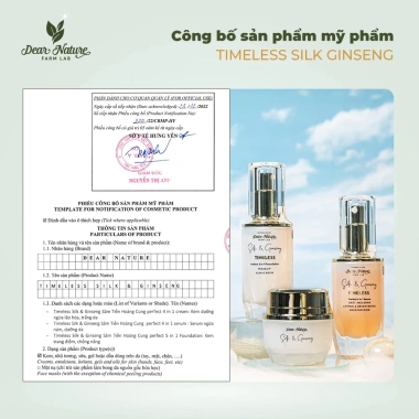 Combo Lưu Giữ Thanh Xuân Timeless Silk & Ginseng Dear Nature – Kem Dưỡng, Serum Ngừa Nám, Kem Nền giảm 22%