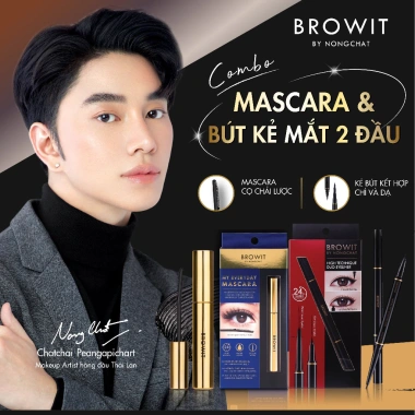 Combo Mascara My Everyday + Bút kẻ mắt Duo Eyeliner Black - Độ dài, bám chắc, giá chỉ 245.000₫ 2