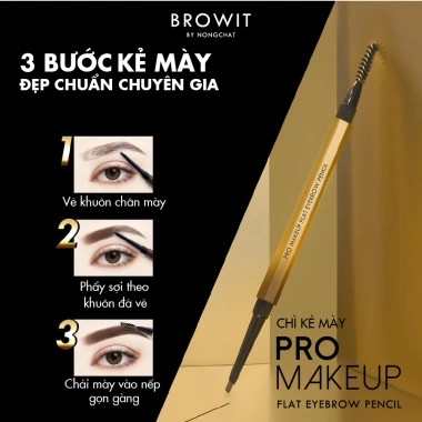 Combo Mascara Nongchat My Everyday 5.5g + Chì Kẻ Mày Pro Makeup Flat 0.08g - Giá Ưu Đãi 199k 7