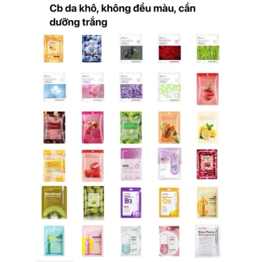 Combo mặt nạ trái cây mix cấp ẩm, trắng da, giảm thâm nám - chỉ 120k 9
