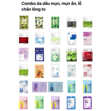 Combo mặt nạ trái cây mix cấp ẩm, trắng da, giảm thâm nám - chỉ 120k 10