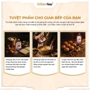 Combo Mật Ong Nguyên Chất The Golden Bee 4 Loại 150-500g Mật Ong Thiên Nhiên Giá Chỉ 44.000đ
