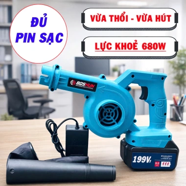 Combo Máy Hút Bụi P.L.N 199V Động Cơ Lõi Đồng, Không Chổi Than, Giá 259.000₫