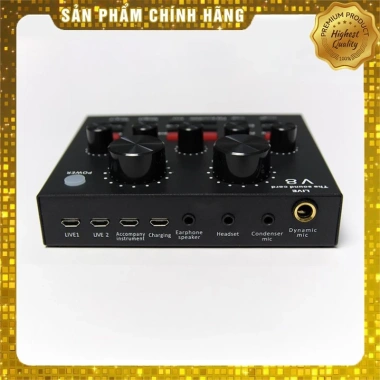Combo Mic BM900 và Sound Card V8 - Chỉnh giọng livestream, giá ưu đãi 328.000 VND