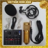 Combo míc hát livestream thu âm karaoke online micro BM900 + card V8 - 328.000 VND