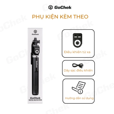 Combo Mic Không Dây GoChek Ultra S24 + Gậy Tripod SS100 - Livestream, Chụp Ảnh, Quay Video, Thu Âm Giá Ưu Đãi 1,240,000₫ 7