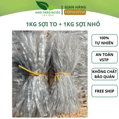 Combo Miến Dong 2kg 1kg Lớn + 1kg Nhỏ 100% Củ Dong Sùng Bầu Điện Biên Giá Ưu Đãi 165k