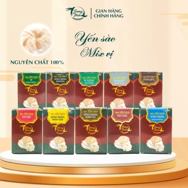 Combo Mix 6 hũ 70ml Tổ yến Song Phát nguyên chất Giá 215.000đ, bảo vệ sức khỏe