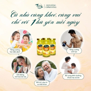 Combo Mix 6 hũ 70ml Tổ yến Song Phát nguyên chất Giá 215.000đ, bảo vệ sức khỏe 5