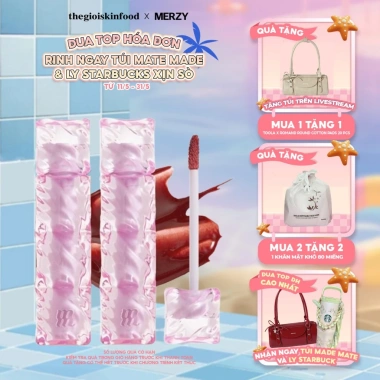 Combo Mix Son Merzy Water Fit Blur Tint – Mịn Lì, Bền Màu, Fit Môi Tự Nhiên – 415.000₫ Combo Mix Son Merzy Water Fit Blur Tint – Mịn Lì, Bền Màu, Fit Môi Tự Nhiên – 415.000₫