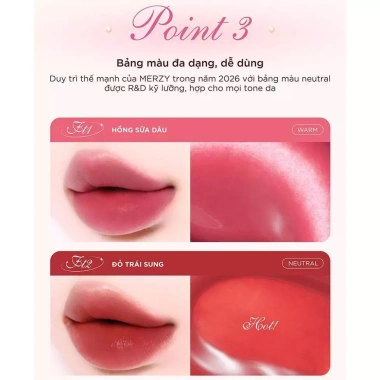 Combo Mix Son Merzy Water Fit Blur Tint – Mịn Lì, Bền Màu, Fit Môi Tự Nhiên – 415.000₫ 6 Combo Mix Son Merzy Water Fit Blur Tint – Mịn Lì, Bền Màu, Fit Môi Tự Nhiên – 415.000₫ 6