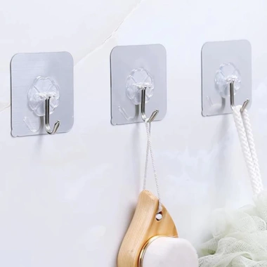 Combo móc dán tường trong suốt đa năng - Siêu dính, chịu lực tốt, giá chỉ 7.000₫ 6