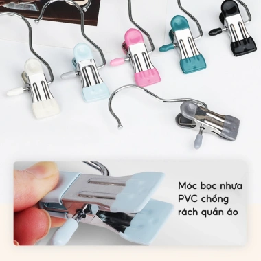 Combo Móc Kẹp Quần Áo & Tất Vớ Handobox INOX Chống Gỉ Đa Năng - Giá 89.000₫