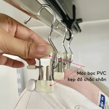 Combo Móc Kẹp Quần Áo & Tất Vớ Handobox INOX Chống Gỉ Đa Năng - Giá 89.000₫ 6 Combo Móc Kẹp Quần Áo & Tất Vớ Handobox INOX Chống Gỉ Đa Năng - Giá 89.000₫ 6