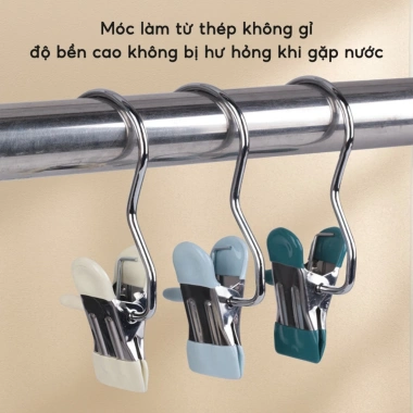 Combo Móc Kẹp Quần Áo & Tất Vớ Handobox INOX Chống Gỉ Đa Năng - Giá 89.000₫