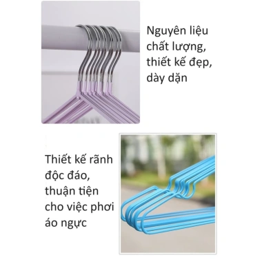 Combo Móc Treo Quần Áo Kim Loại Bọc PVC 40cm Chắc Chắn, Chịu Lực Tốt, Giá 84.000₫ 7 Combo Móc Treo Quần Áo Kim Loại Bọc PVC 40cm Chắc Chắn, Chịu Lực Tốt, Giá 84.000₫ 7