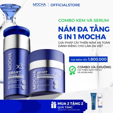 Combo MOCHA Smart Brightening Cream & First Care Serum - Mua 2 Tặng 2 Sáng Da, Giá 592.557₫
