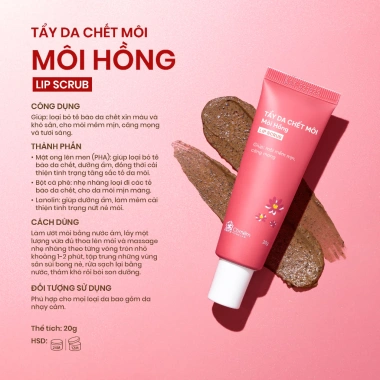 Combo Môi Hồng Son Lụa Diễm, Son Gạo Dưỡng Môi, Tẩy Da Chết Cỏ Mềm 498.000 VND