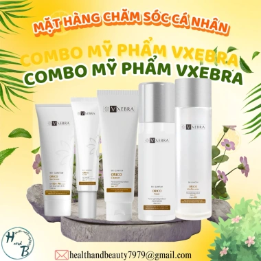 Combo mỹ phẩm Vxebra cao cấp - Dưỡng ẩm, chăm sóc mọi loại da, giảm 22%