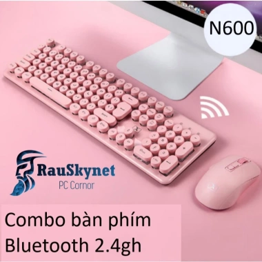 Combo N600 bàn phím Bluetooth + Chuột hồng 2.4G - Chỉ 645.000, tiết kiệm 180.600