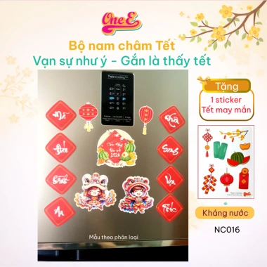 Combo Nam Châm Tết - Giá 30k - Vạn Sự Như Ý, Dán Tủ Lạnh, Bảng Từ, Lớp Học