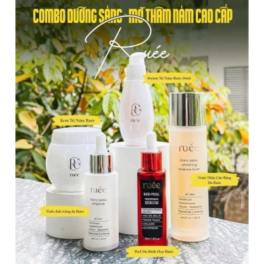 Combo ngày đêm Rúee 50ml hỗ trợ nám, làm trắng da, da căng bóng - Giá chỉ 255k