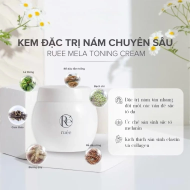 Combo ngày đêm Rúee 50ml hỗ trợ nám, làm trắng da, da căng bóng - Giá chỉ 255k