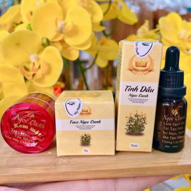 Combo Ngọc Oanh kem face + tinh dầu, bông tẩy trang – Chỉ 250k, làm sạch da