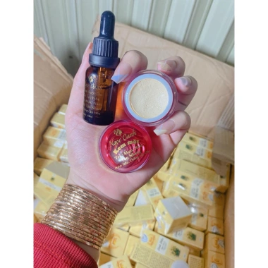 Combo Ngọc Oanh kem face + tinh dầu, bông tẩy trang – Chỉ 250k, làm sạch da