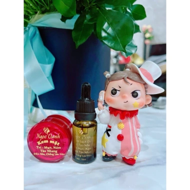 Combo Ngọc Oanh kem face + tinh dầu, tặng 4OM bông tẩy trang - Giá ưu đãi 250k