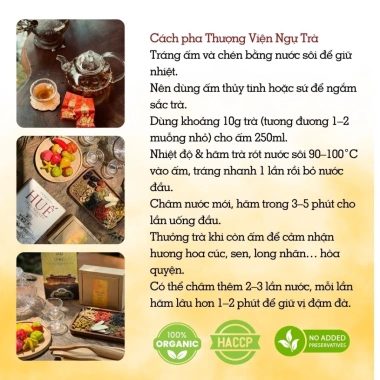Combo Ngự Trà Cung Đình Nguyễn: 4 Hộp Trà Quà Tặng 40g, Giá Ưu Đãi 470.000₫