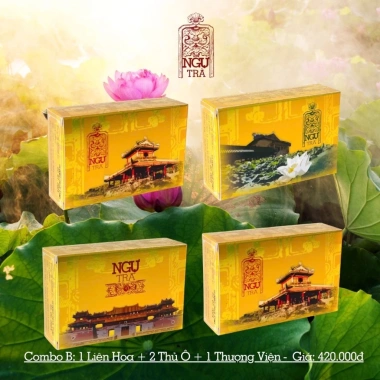 Combo Ngự Trà Cung Đình Nguyễn: 4 Hộp Trà Quà Tặng 40g, Giá Ưu Đãi 470.000₫ 10 Combo Ngự Trà Cung Đình Nguyễn: 4 Hộp Trà Quà Tặng 40g, Giá Ưu Đãi 470.000₫ 10