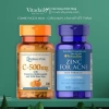 Combo Ngừa Mụn Zinc + Vitamin C Puritan's Pride - Giảm Mụn, Mờ Thâm, 449.000 VND