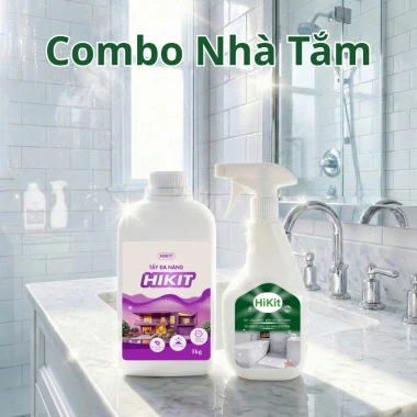 Combo nhà tắm tẩy đa năng và tẩy cặn canxi Hikit - Giá chỉ 120.000₫