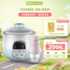 Combo Nồi Nấu Chậm Bear 0.8L + Máy Xay Ăn Dặm 0.3L - Nấu nhanh, Xay mịn, 1.047.000 VND