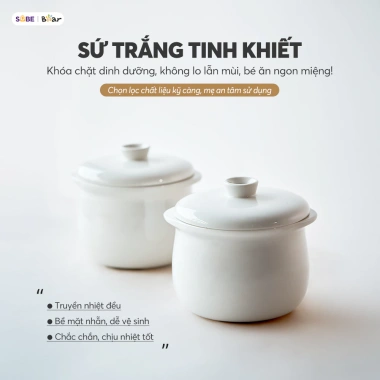 Combo Nồi Nấu Chậm Bear A08T8 0.8L - Máy Xay Ăn Dặm CH-5H02D24 0.3L - Giá chỉ 984.000 VND, tiết kiệm đa năng 4 Combo Nồi Nấu Chậm Bear A08T8 0.8L - Máy Xay Ăn Dặm CH-5H02D24 0.3L - Giá chỉ 984.000 VND, tiết kiệm đa năng 4