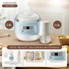 Combo Nồi Nấu Chậm Bear A08T8 0.8L - Máy Xay Ăn Dặm CH-5H02D24 0.3L - Giá chỉ 984.000 VND, tiết kiệm đa năng 10