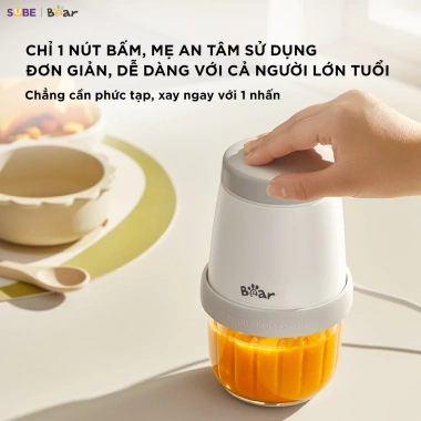Combo Nồi Nấu Chậm Bear NNC16 1.6L + Máy Xay Ăn Dặm Bear 5H02D24 0.3L - Giá ưu đãi 1.114.000 VND