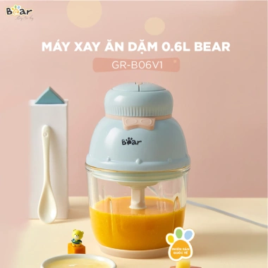 Combo Nồi Nấu Cháo Chậm Bear 4H10E 1L + Máy Xay Ăn Dặm B06V1 0,6L - 1.249.000₫