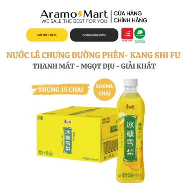 Combo Nước Ép Lê Đường Phèn Khang Sư Phụ 500ml 15 Chai/Thùng Giá chỉ 195.000₫